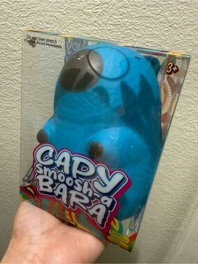 Capy Smoosh-a-Bara Squishy Toy - Blue. New Capybara Squishy.